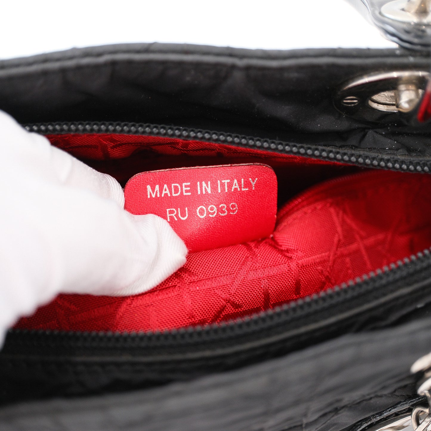 Dior Vintage Medium Lady Dior Cannage Nylon