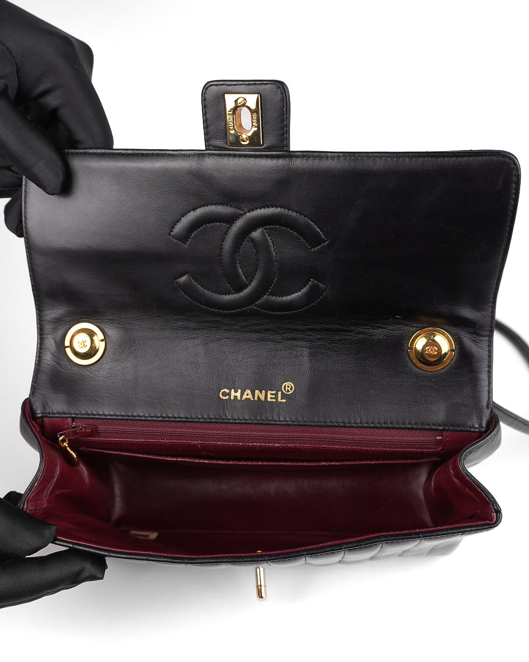Vertical Quitted Lambskin