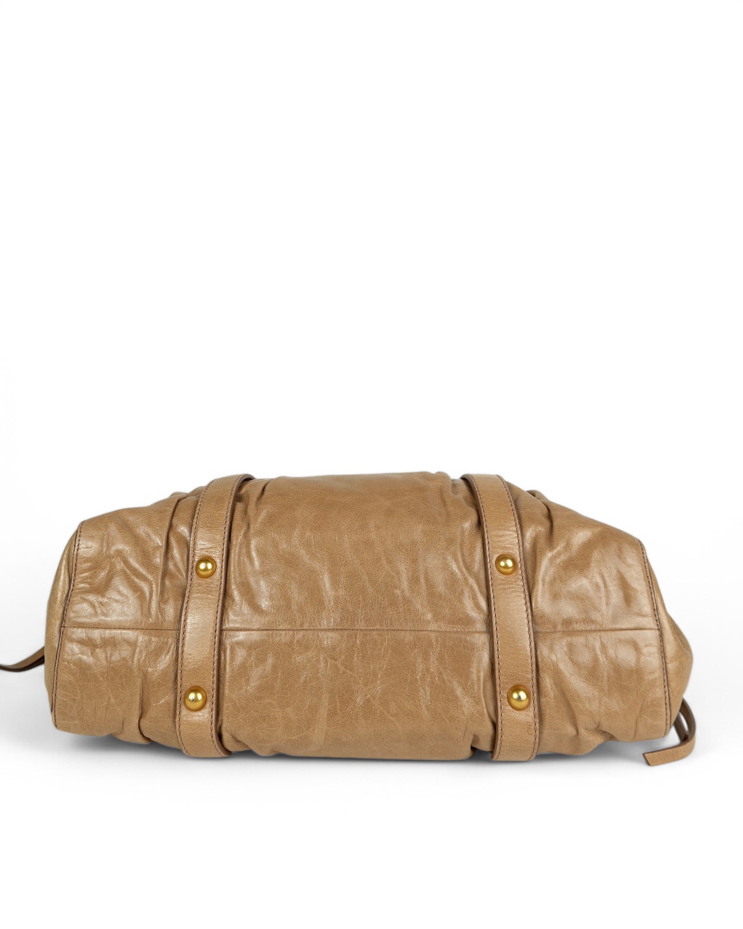 Miu Miu Vitello Lux Bow Tote