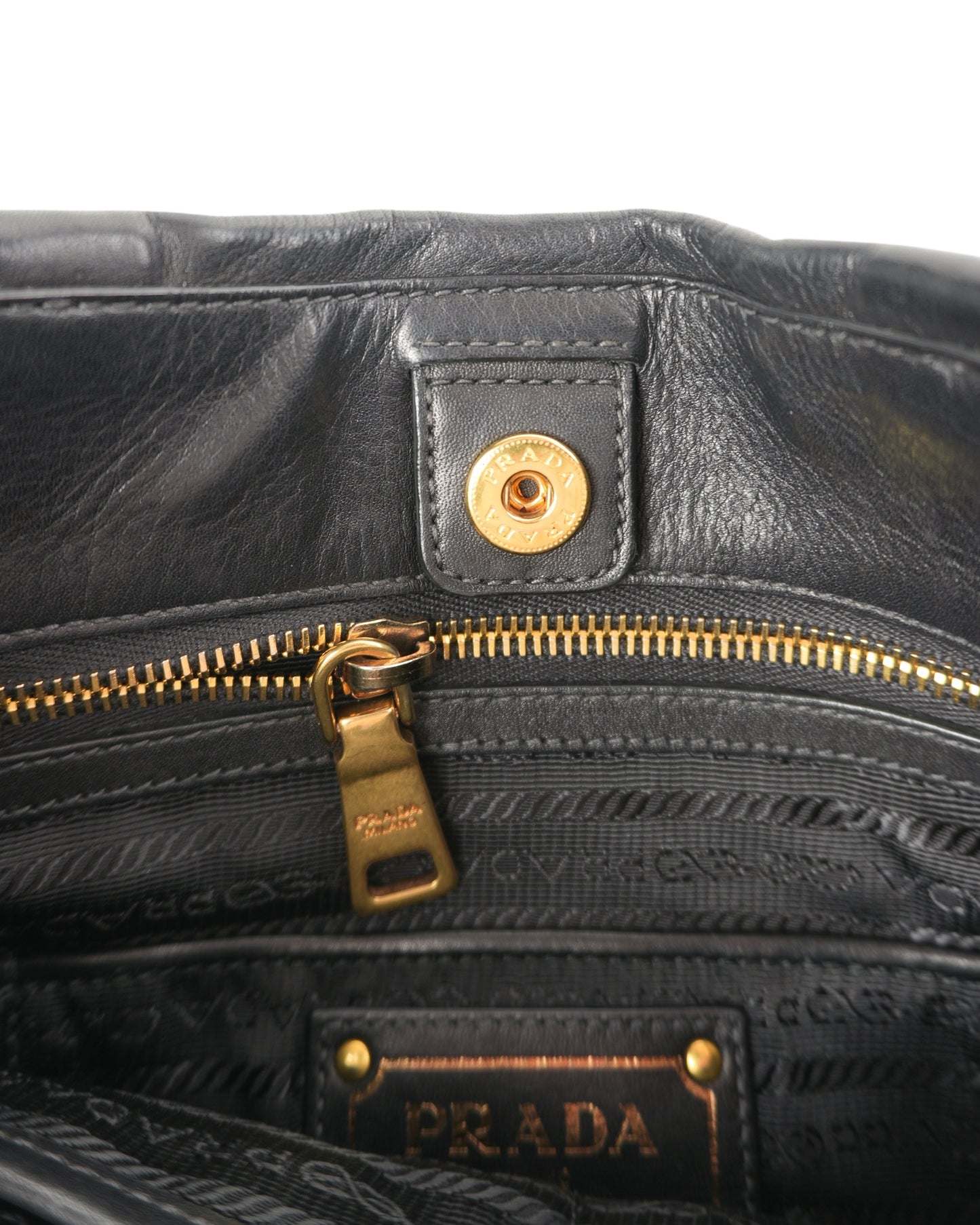 Prada Nappa Soft Leather Shoulder Bag