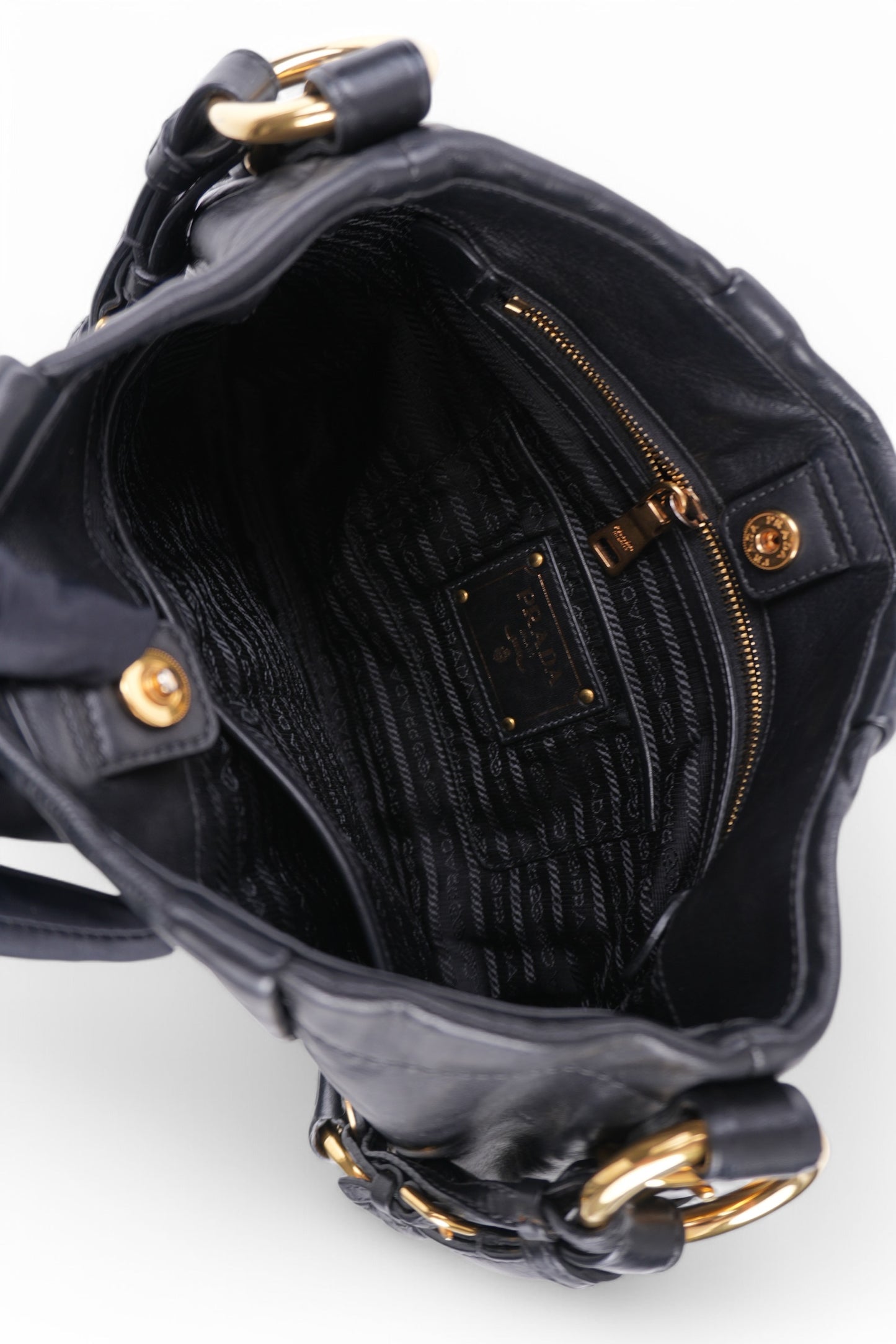 Prada Nappa Soft Leather Shoulder Bag