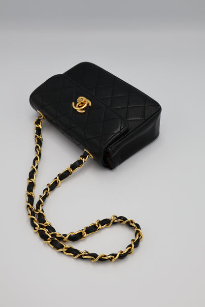 Chanel Vintage Mini Matelasse Turnlock