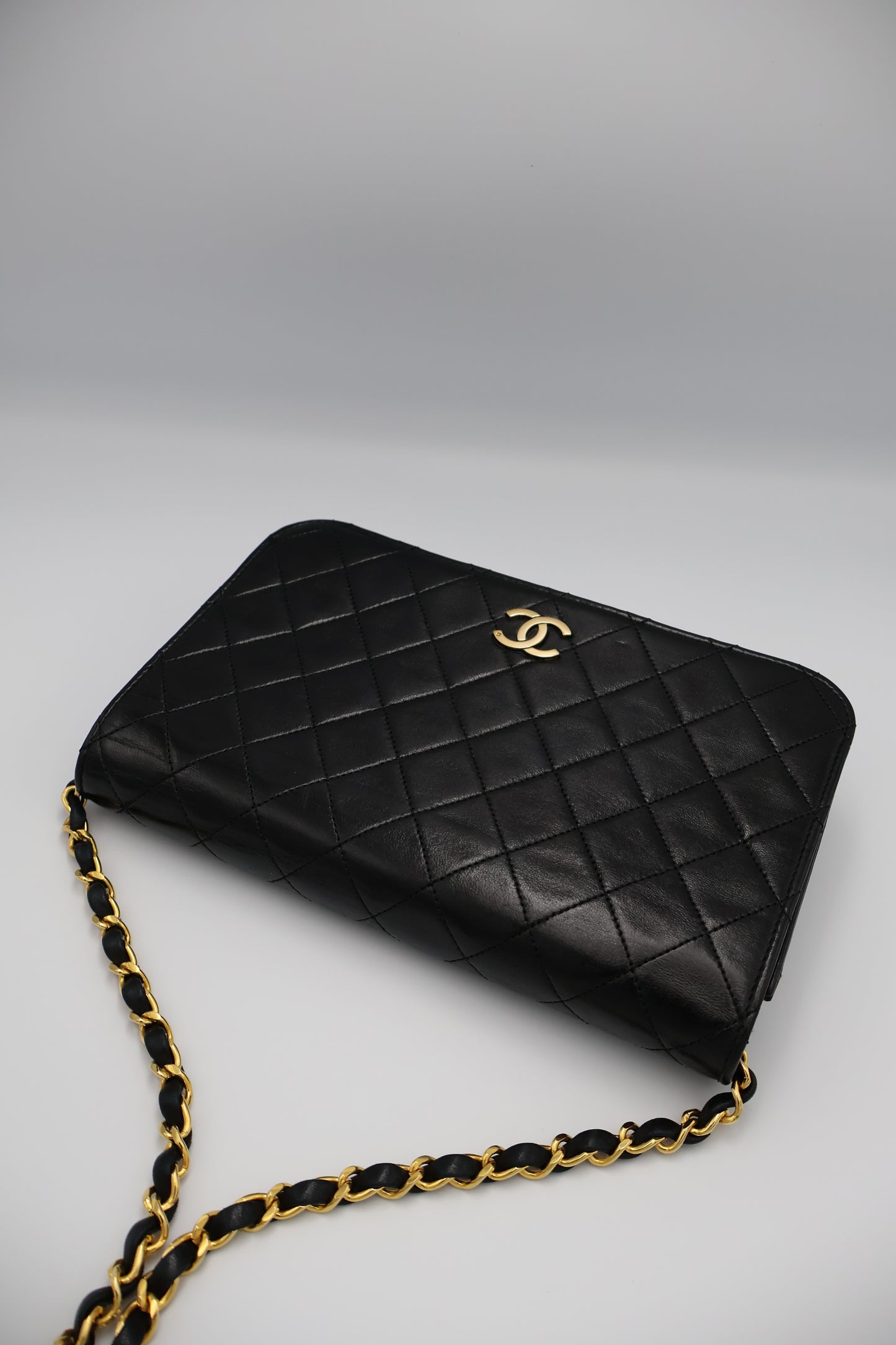 Chanel Vintage Full Flap Bag Quilted Lambskin