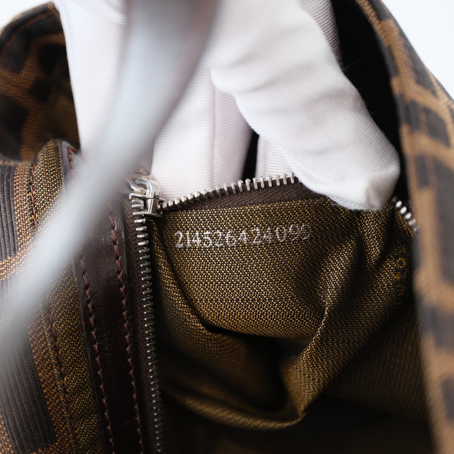 Fendi Vintage Zucca Baguette Handbag