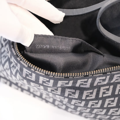 Fendi Zucchino Black Shoulder Bag