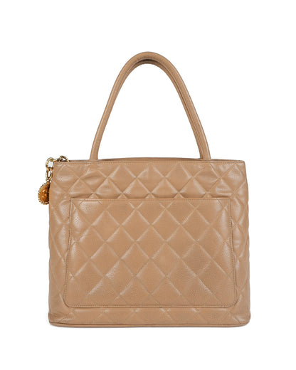 Caviar Medallion Tote Bag