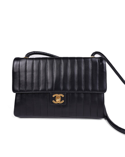 Vertical Quitted Lambskin