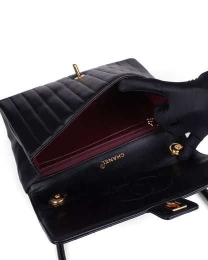 Vertical Quitted Lambskin