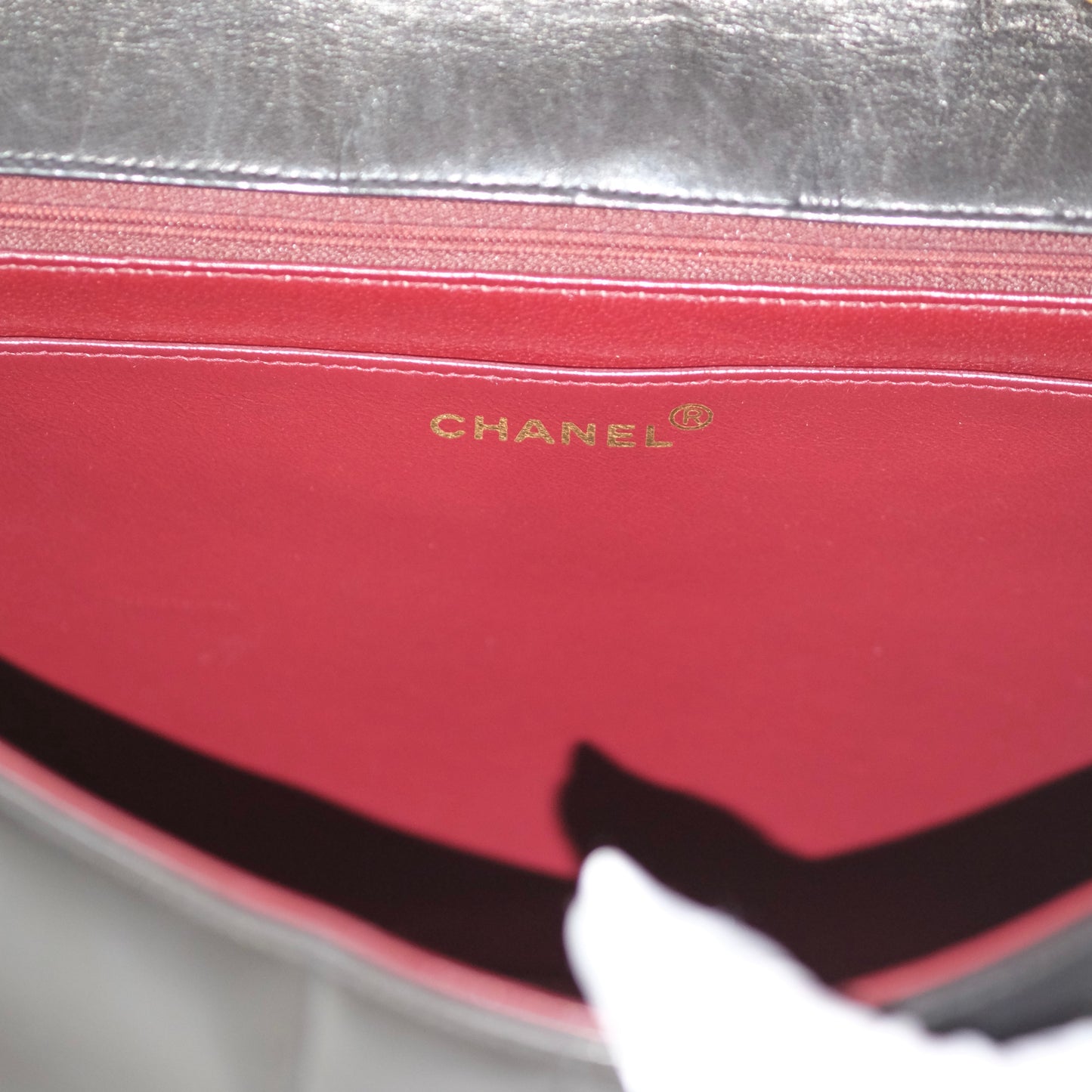 Chanel Vintage Mademoiselle Vertical Quilted Flap Bag