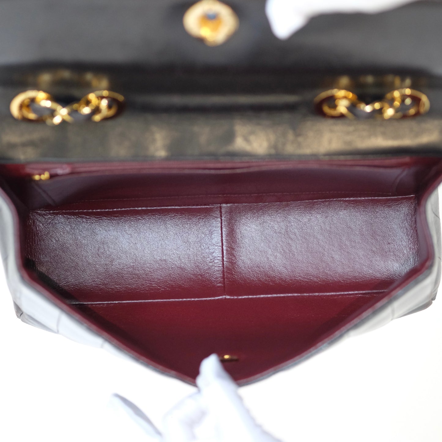 Chanel Vintage Mademoiselle Vertical Quilted Flap Bag