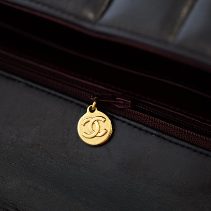 Chanel Vintage Mademoiselle Vertical Quilted Flap Bag