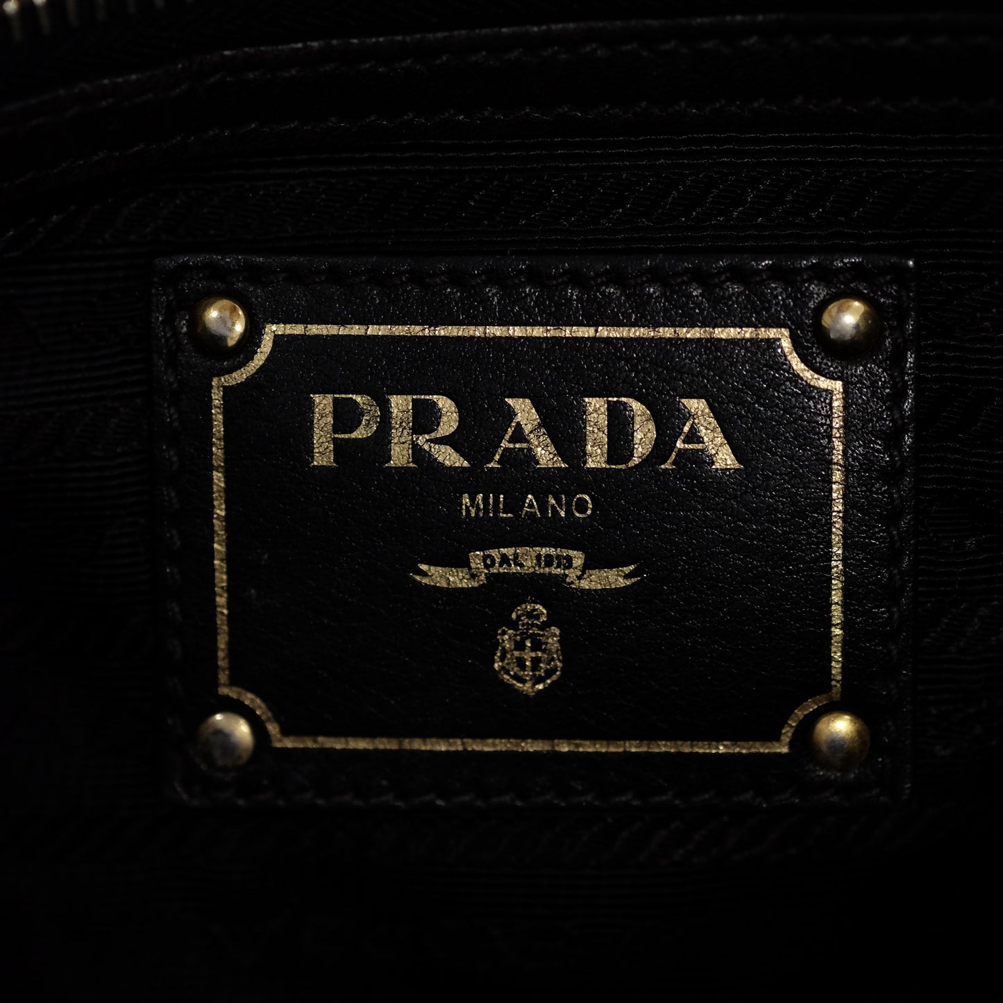 Pravda Tessuto Nylon Black Shoulder Bag