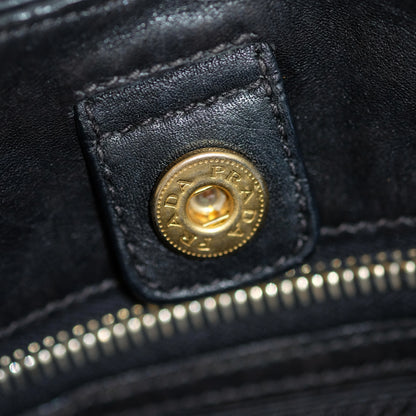 Pravda Tessuto Nylon Black Shoulder Bag