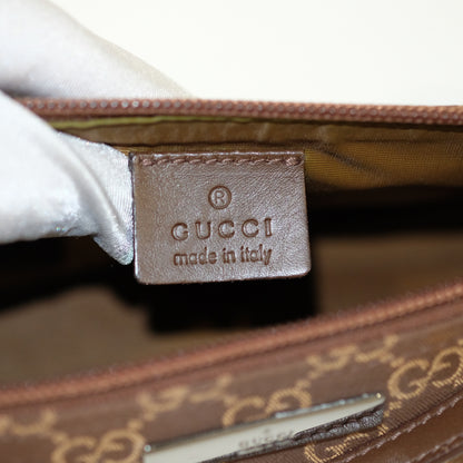 Gucci Monogram Brown Canvas Boat Pochette