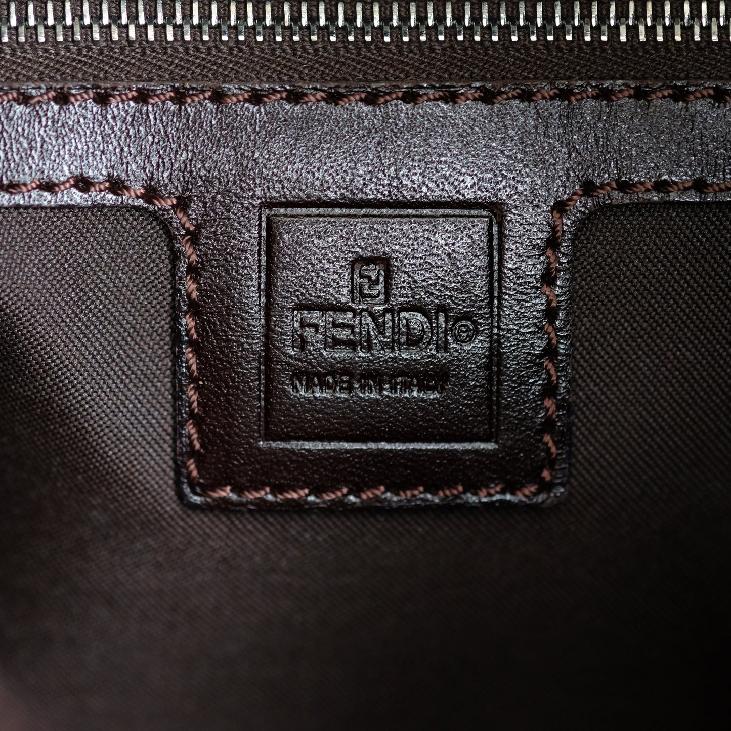 Fendi Zucca Mama Baguette Shoulder Bag