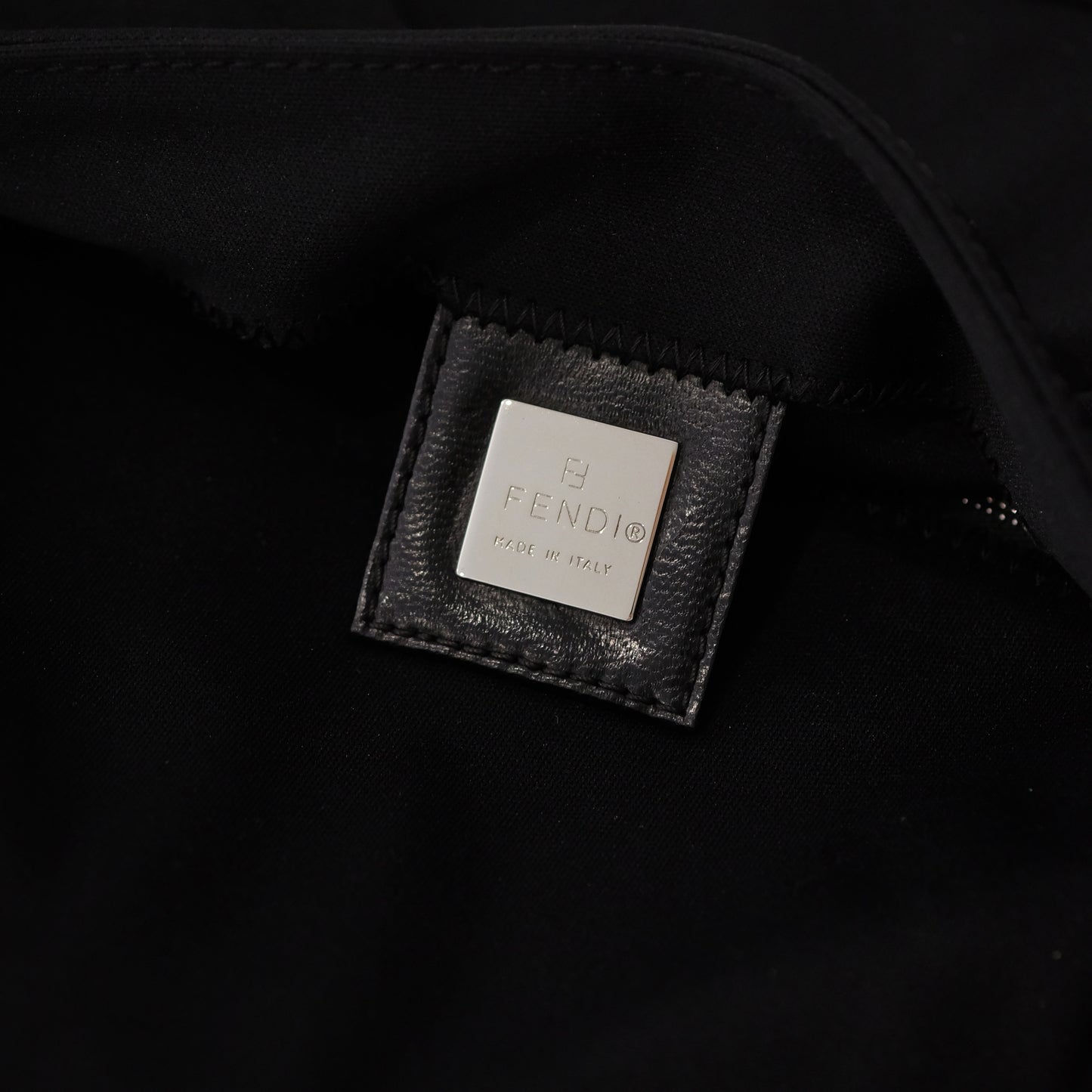 Fendi Nylon Baguette Shoulder Bag