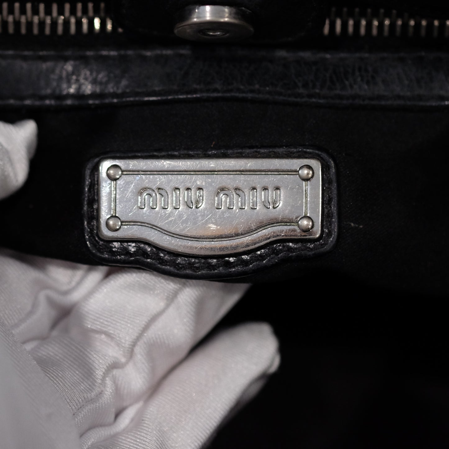 Miu Miu Vitello Lux Black Bag