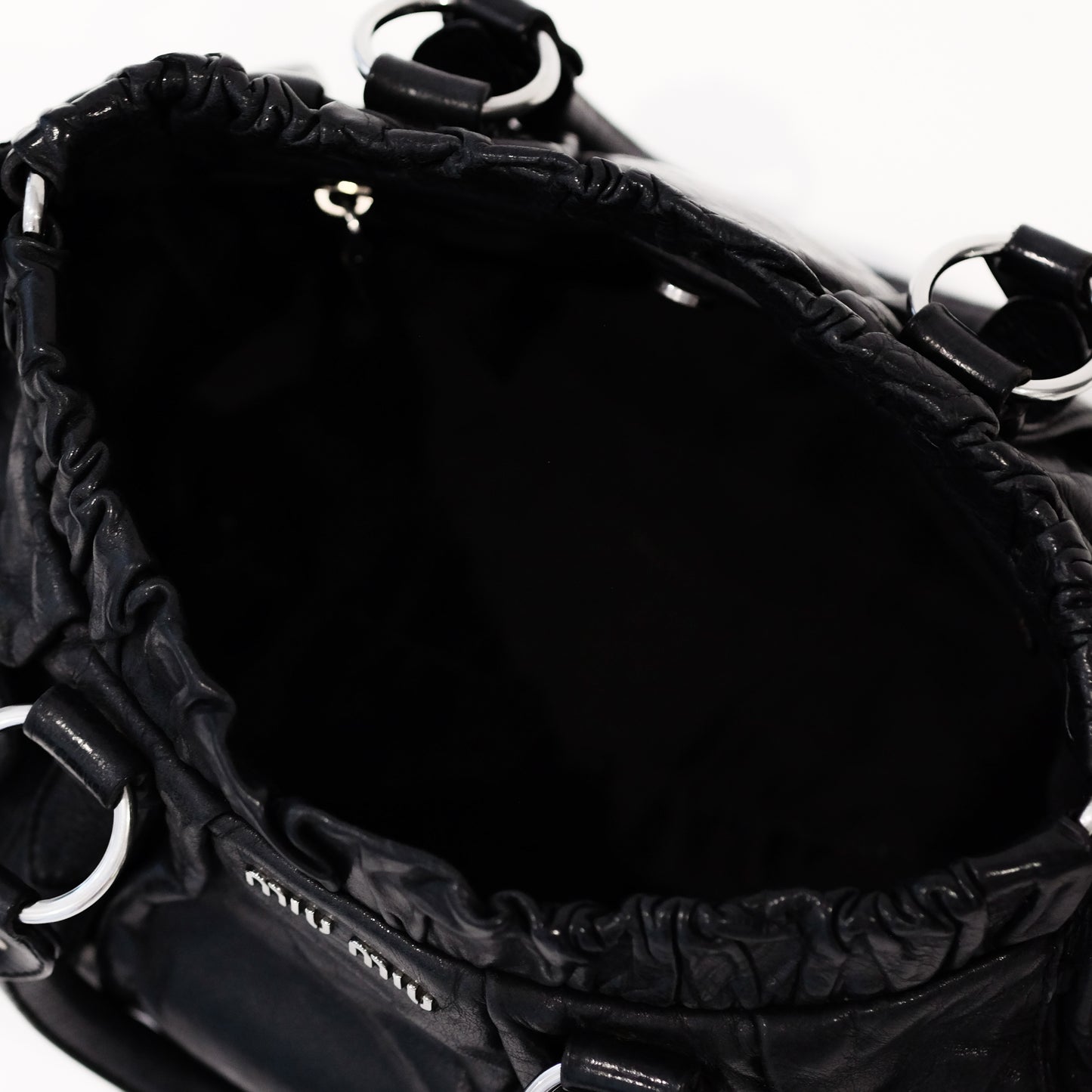 Miu Miu Vitello Lux Black Bag