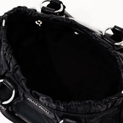 Miu Miu Vitello Lux Black Bag