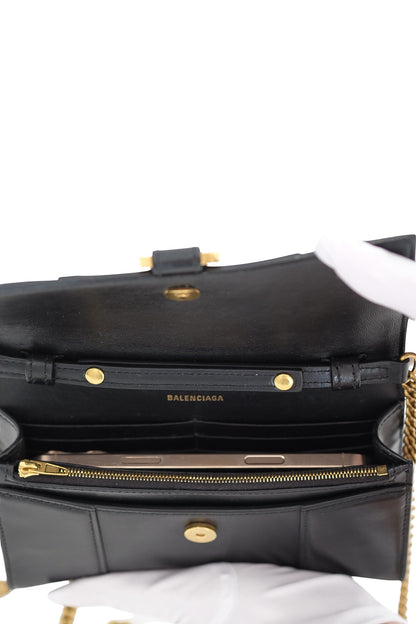 Balenciaga Hourglass Chain Wallet
