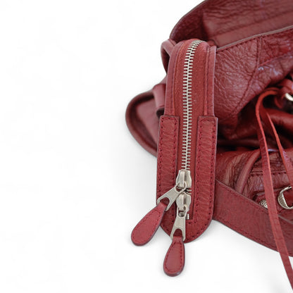 Balenciaga Giant City Burgundy Leather Bag