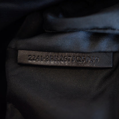 Fendi Black Baguette Cloth Shoulder Bag