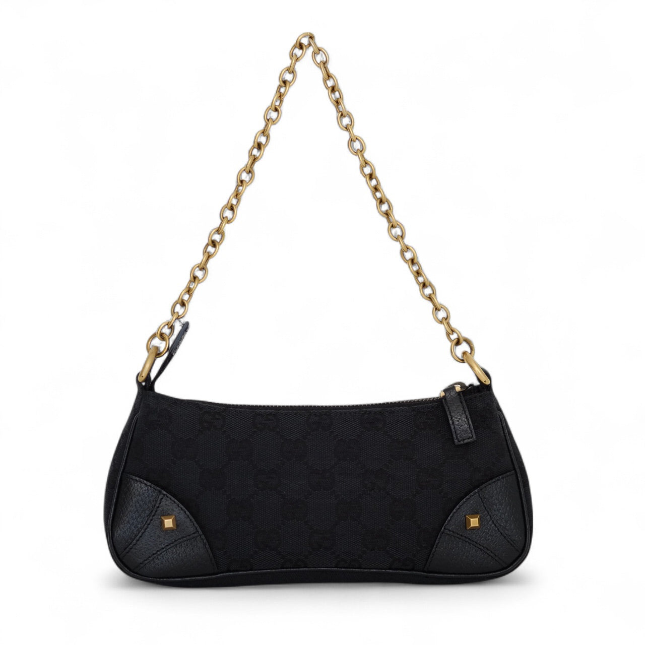 Gucci GG Canvas Black Mini Shoulder Bag