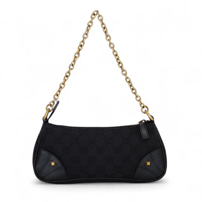 Gucci GG Canvas Black Mini Shoulder Bag