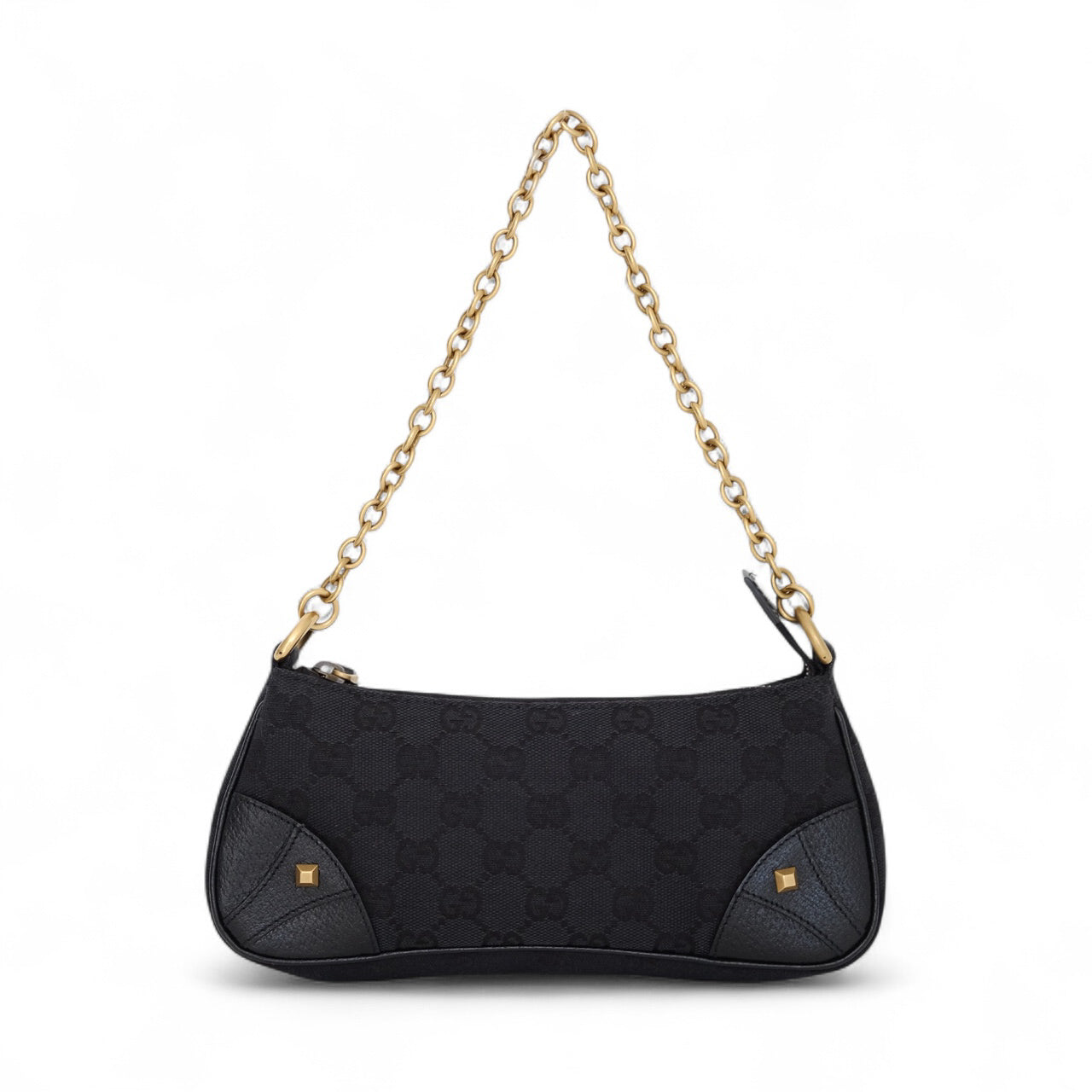 Gucci GG Canvas Black Mini Shoulder Bag