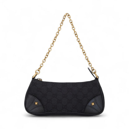 Gucci GG Canvas Black Mini Shoulder Bag