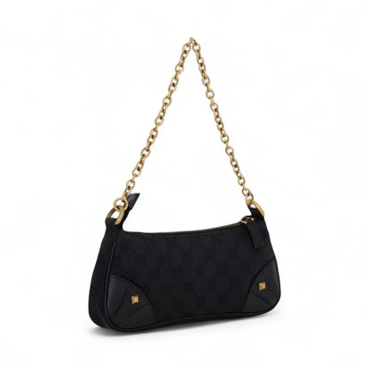 Gucci GG Canvas Black Mini Shoulder Bag