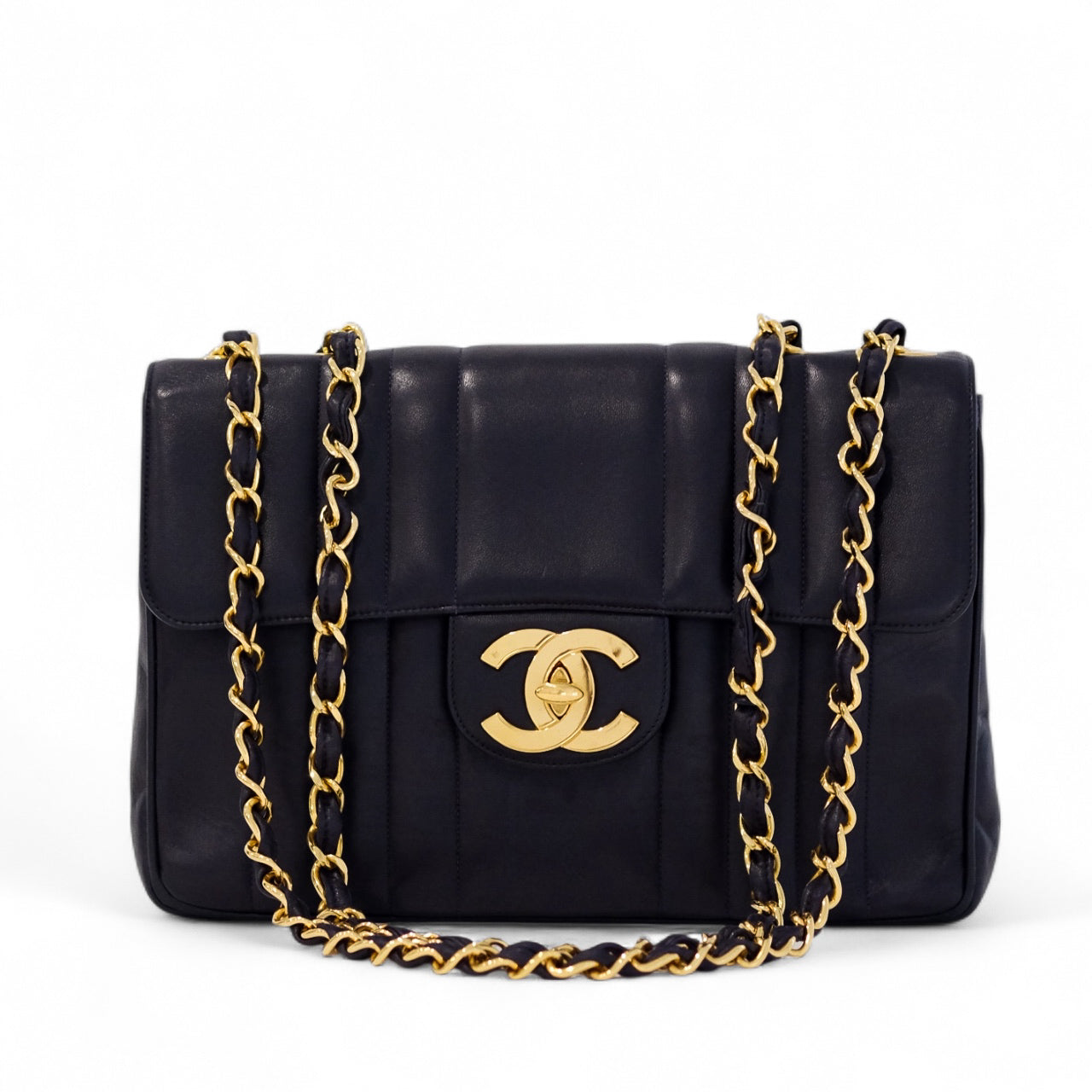 Chanel Vintage Mademoiselle Lambskin Flap Bag