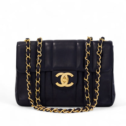 Chanel Vintage Mademoiselle Lambskin Flap Bag