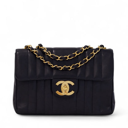 Chanel Vintage Mademoiselle Lambskin Flap Bag