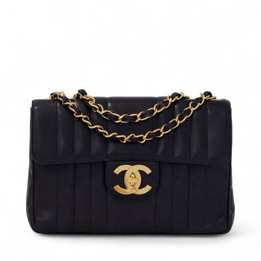 Chanel Vintage Mademoiselle Lambskin Flap Bag