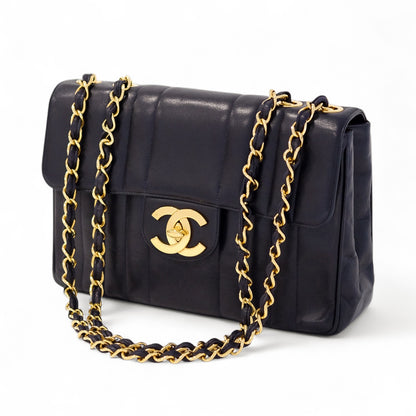 Chanel Vintage Mademoiselle Lambskin Flap Bag