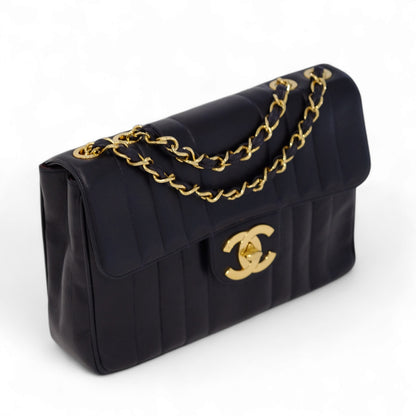 Chanel Vintage Mademoiselle Lambskin Flap Bag