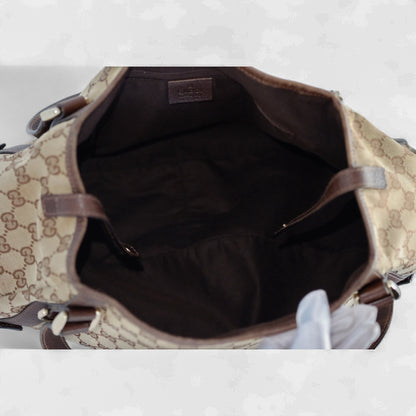 Gucci Abbey GG Canvas Hobo Shoulder Bag