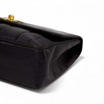 Chanel Vintage Mademoiselle Vertical Quilted Flap Bag