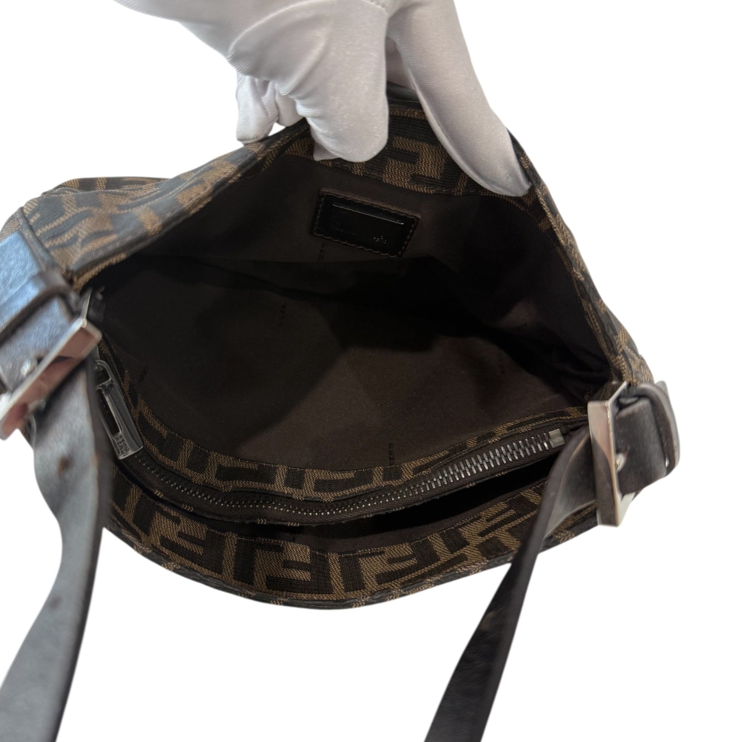 Fendi Zucca Mama Baguette Shoulder Bag