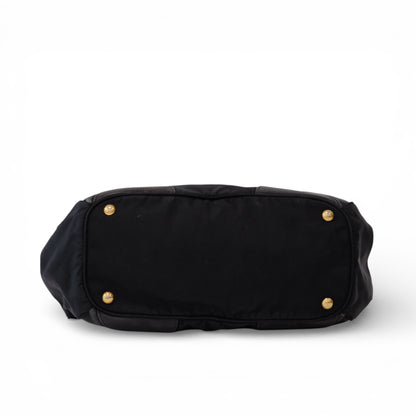 Pravda Tessuto Nylon Black Shoulder Bag