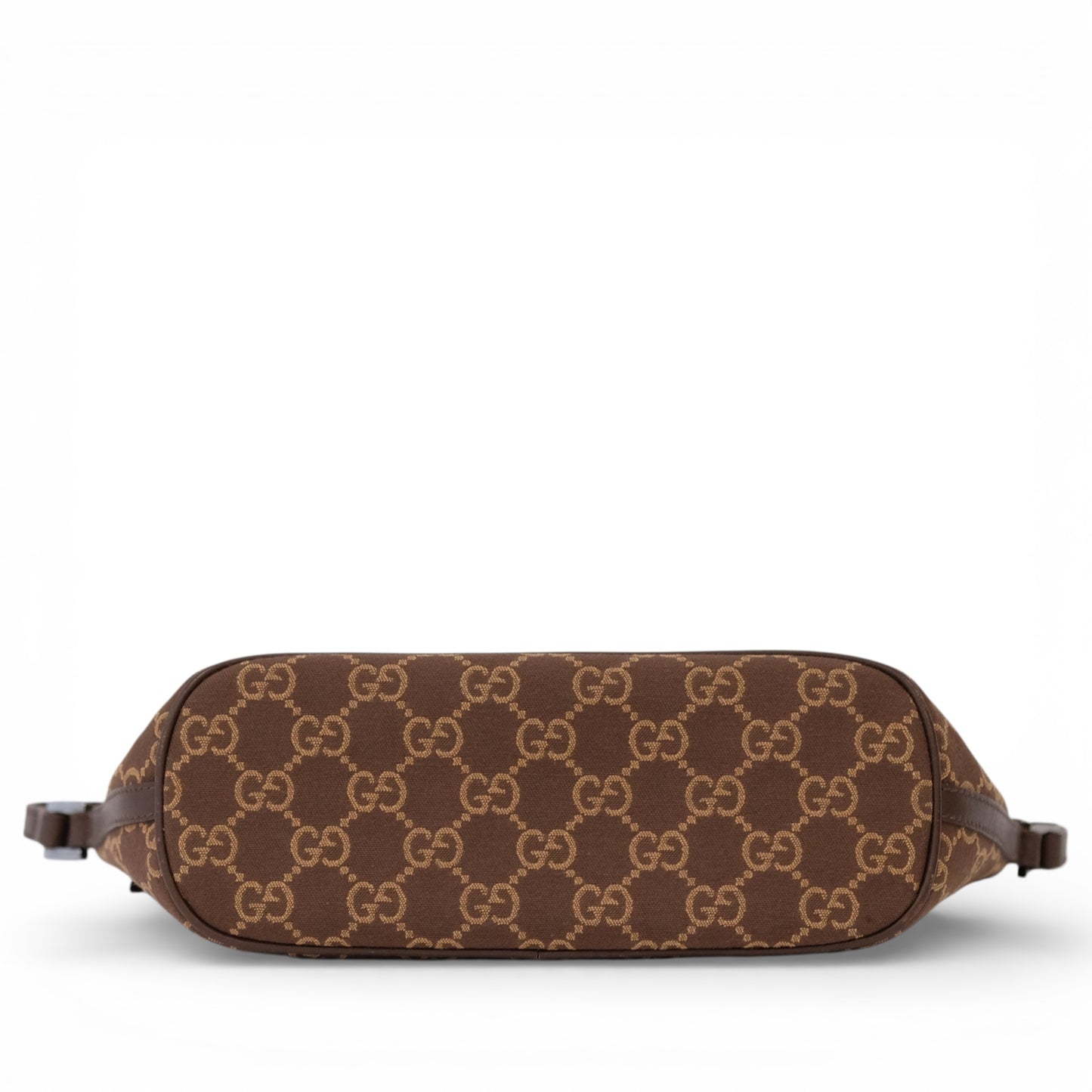 Gucci Monogram Brown Canvas Boat Pochette