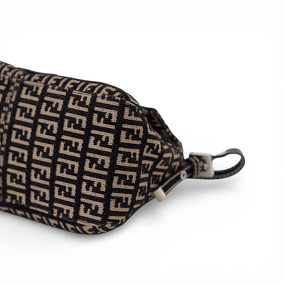 Fendi Zucchino Mini Baguette Shoulder Bag