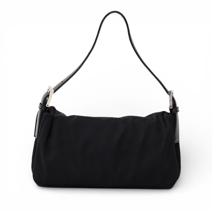 Fendi Nylon Baguette Shoulder Bag