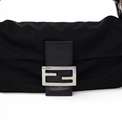 Fendi Nylon Baguette Shoulder Bag