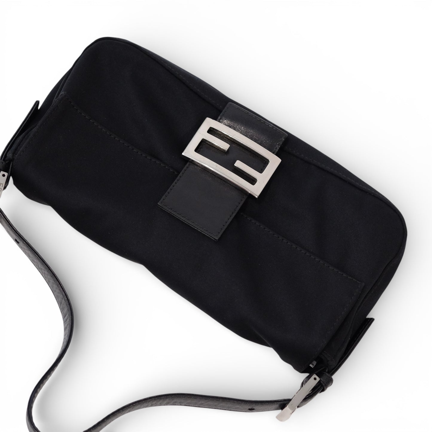 Fendi Nylon Baguette Shoulder Bag