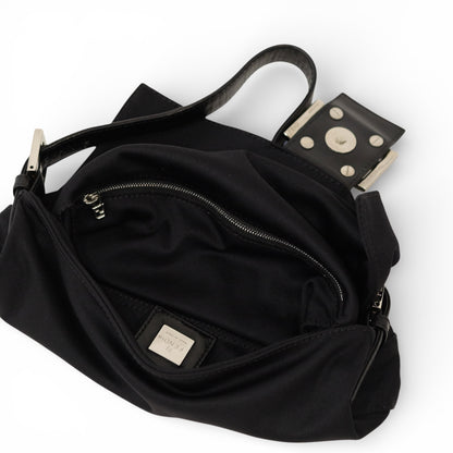 Fendi Nylon Baguette Shoulder Bag