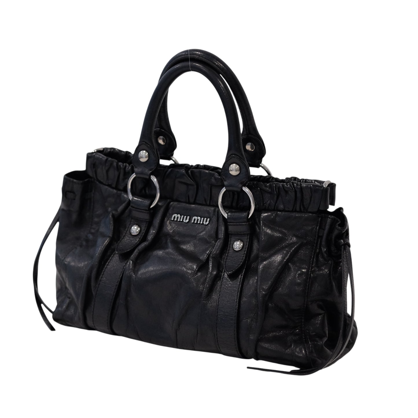 Miu Miu Vitello Lux Black Bag