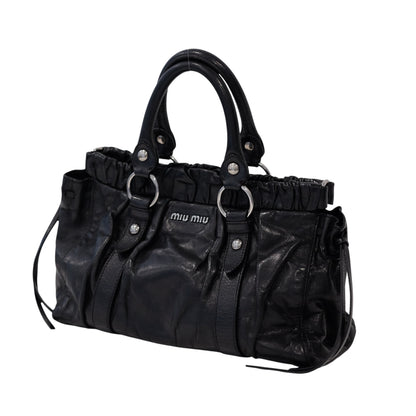 Miu Miu Vitello Lux Black Bag