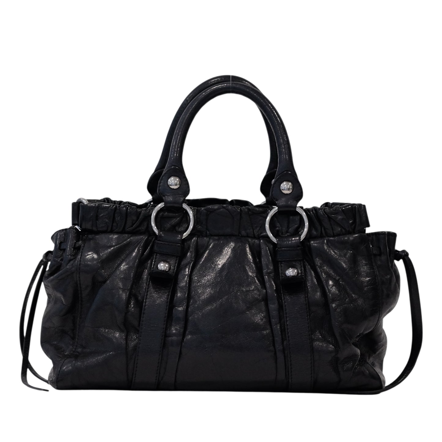 Miu Miu Vitello Lux Black Bag